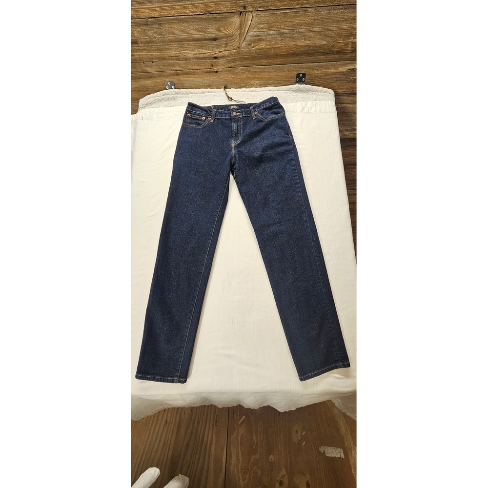 Polo Ralph Lauren Boys Dark Wash Straight Leg Jeans Size XL 18-20 Blue Denim